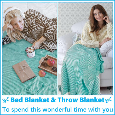 Vikumond soft giftable Turkish towel blanket for gifting