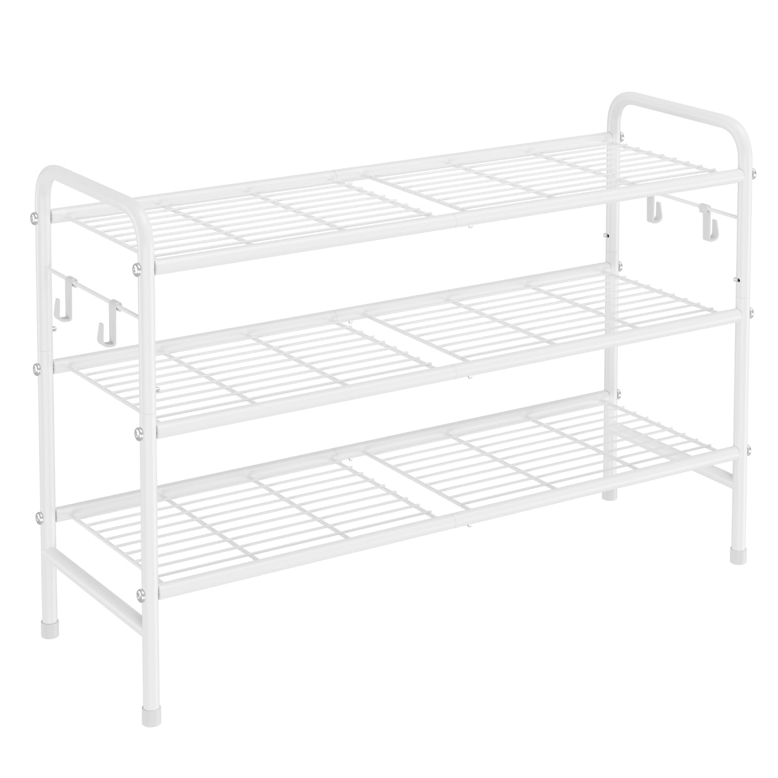 VILICK bottom storage section adds capacity for flats and slippers.