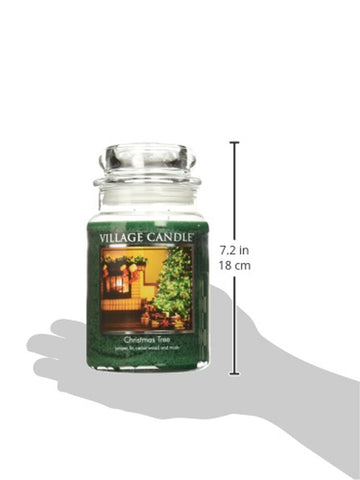 Village Candle dual-wick technology; even burn and stronger aroma in this jar.