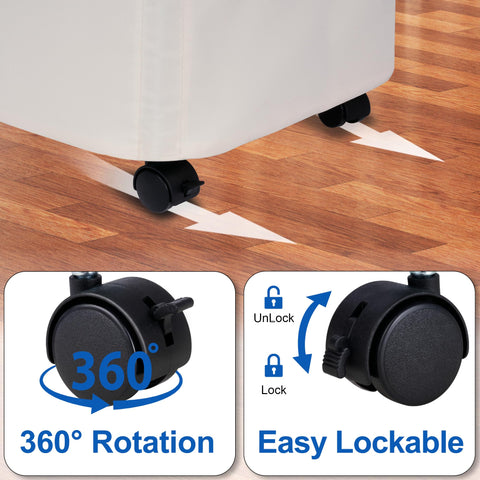 Vincona 75L beige hamper balances capacity with a slim profile for apartments.