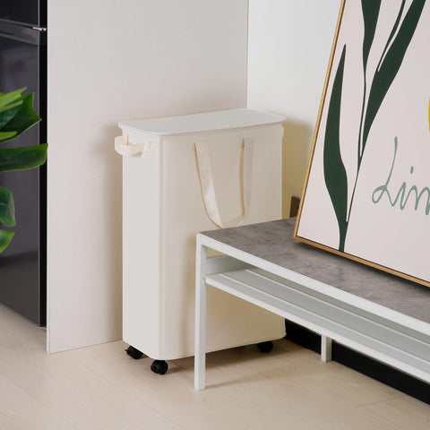 Vincona slim-laundry-hamper handle enables comfortable carrying even when full.