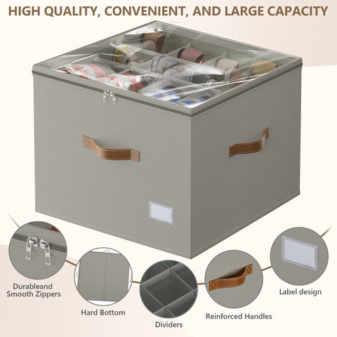 Vincona clear cover and label show contents clearly for quick identification.