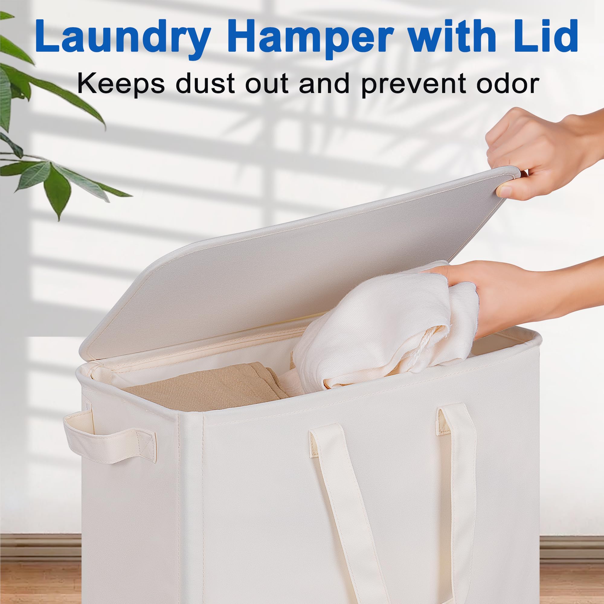 Vincona dorm-room rolling hamper moves laundry smoothly through hallways and closets.