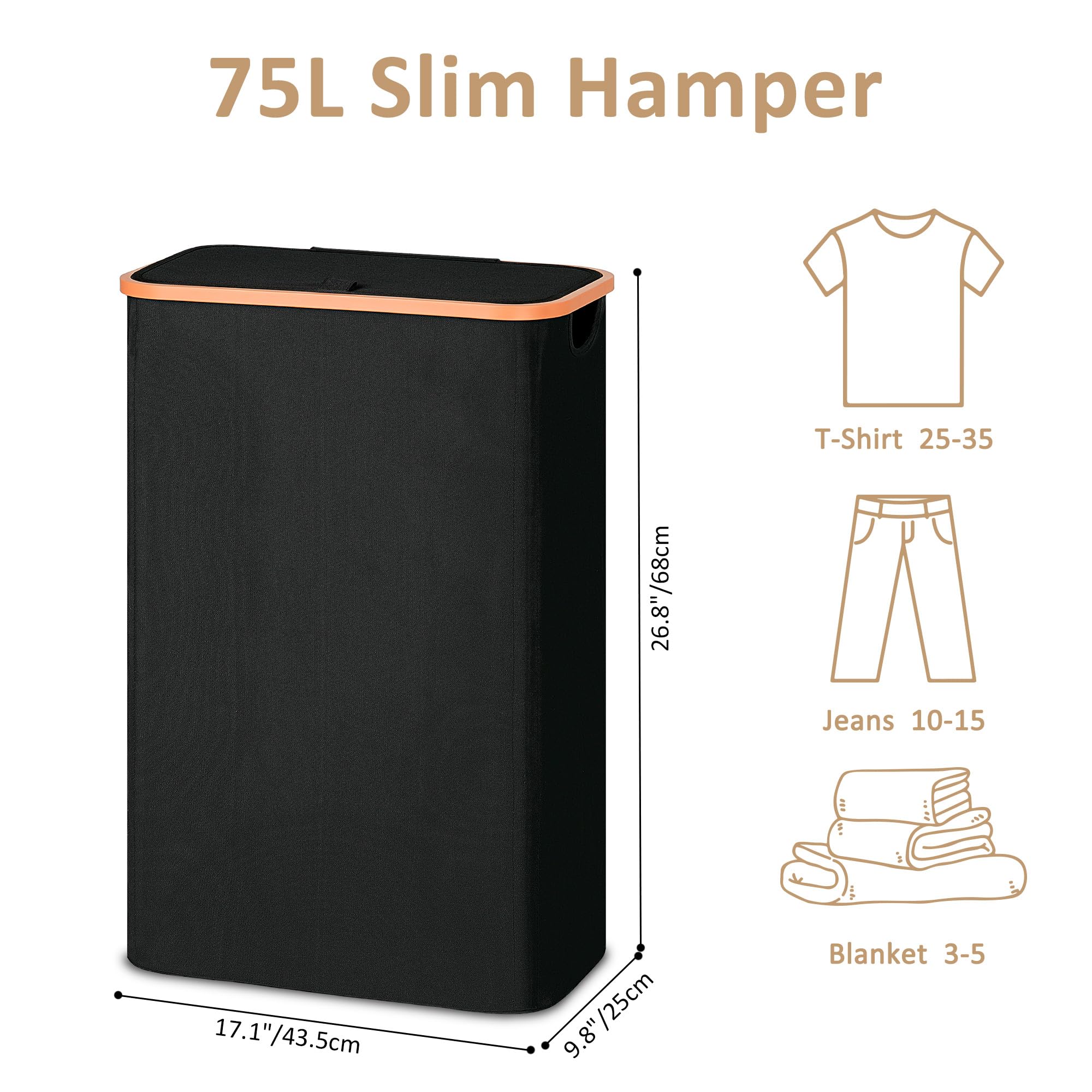 Thick waterproof Oxford fabric on Vincona basket resists wear