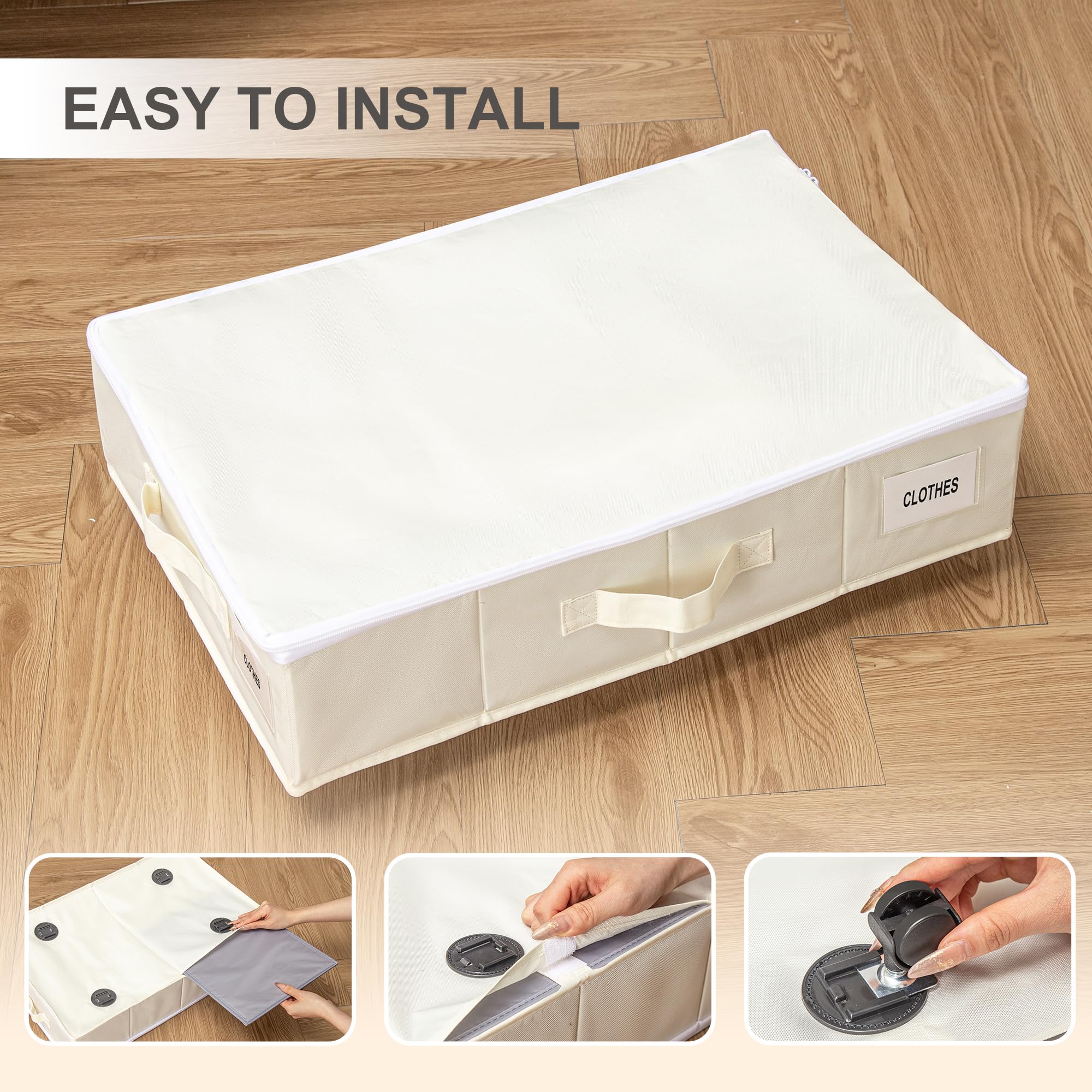 Beige Vincona unit adds a clean, minimalist touch to organized spaces.