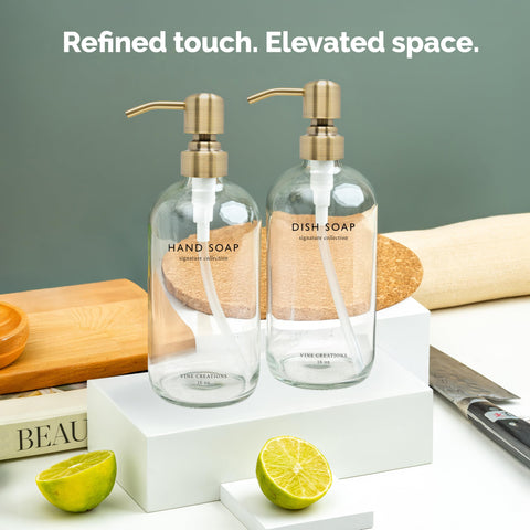 Vine Creations countertop display suitable for modern kitchen and bath decor.
