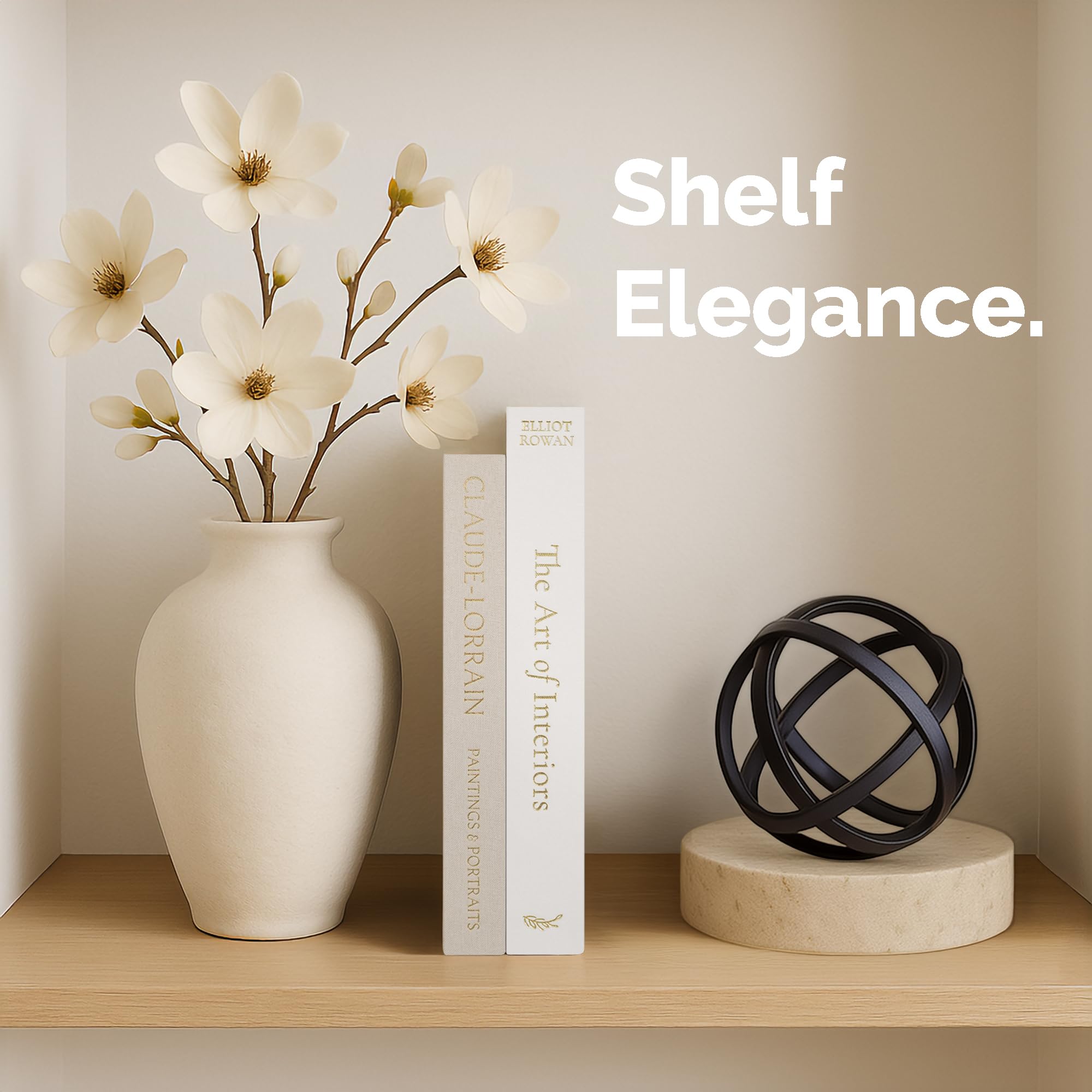 Vine Creations decorative books small box ideal for compact display on a coffee table.