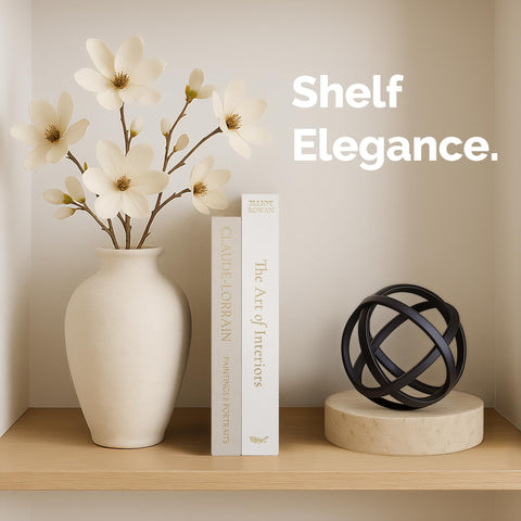 Vine Creations decorative books small box ideal for compact display on a coffee table.