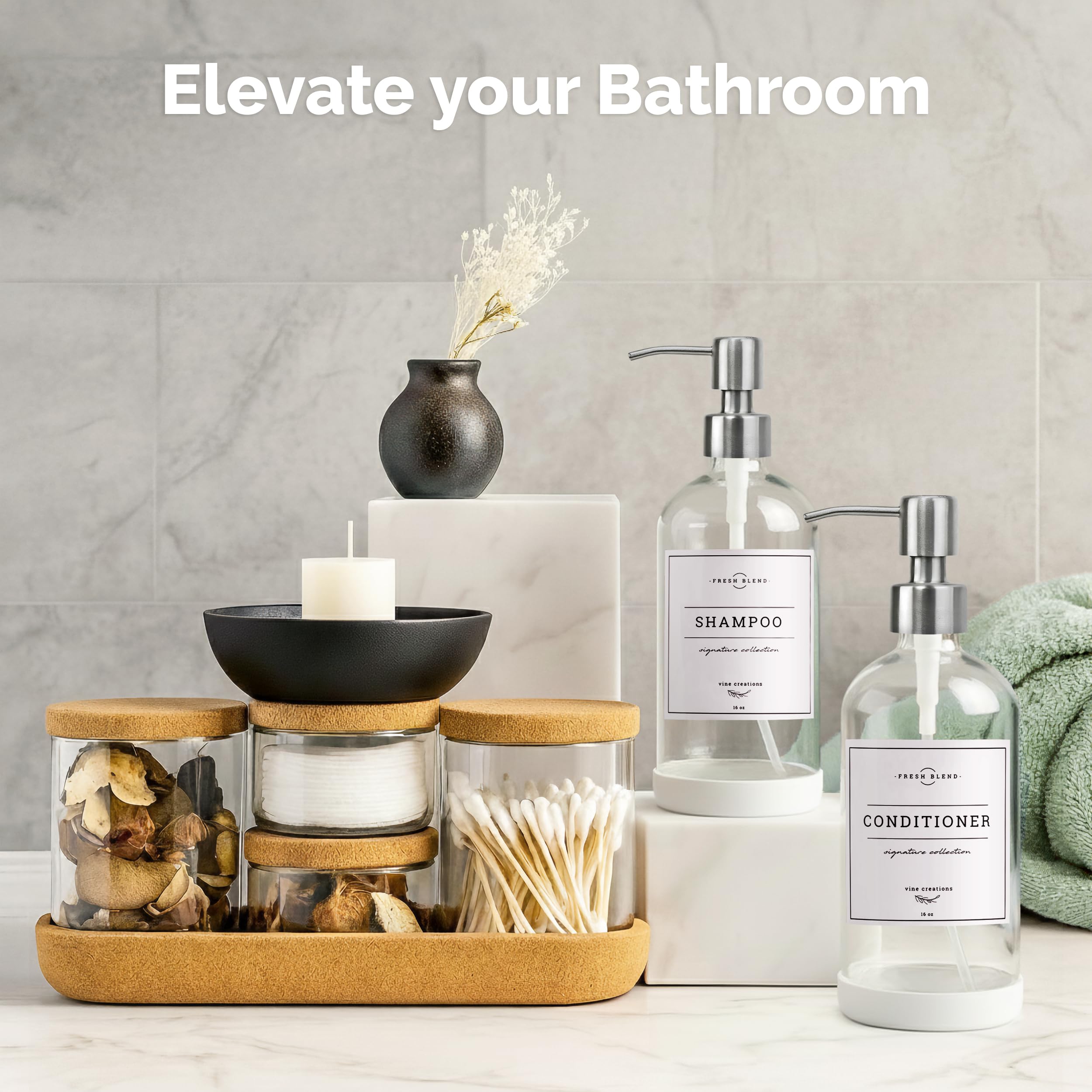 Vine Creations non-slip silicone pad keeps dispensers secure on sinks