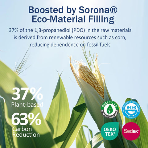 Vine Voice care label demonstrates machine washable and dryer-safe features