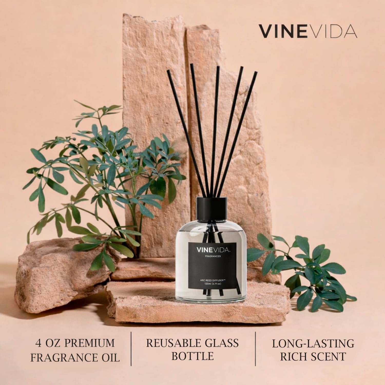 VINEVIDA Volcano bathroom diffuser balances ambiance with a calming fragrance