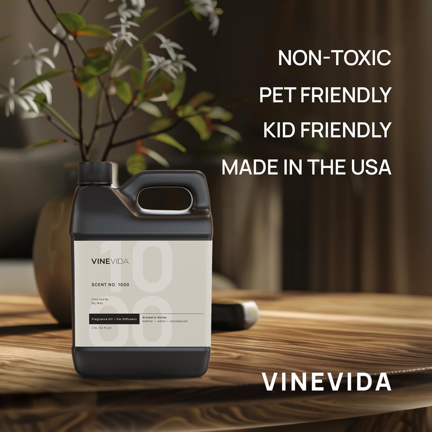 VINEVIDA No.1000 long-lasting scent lingers gracefully in interiors.