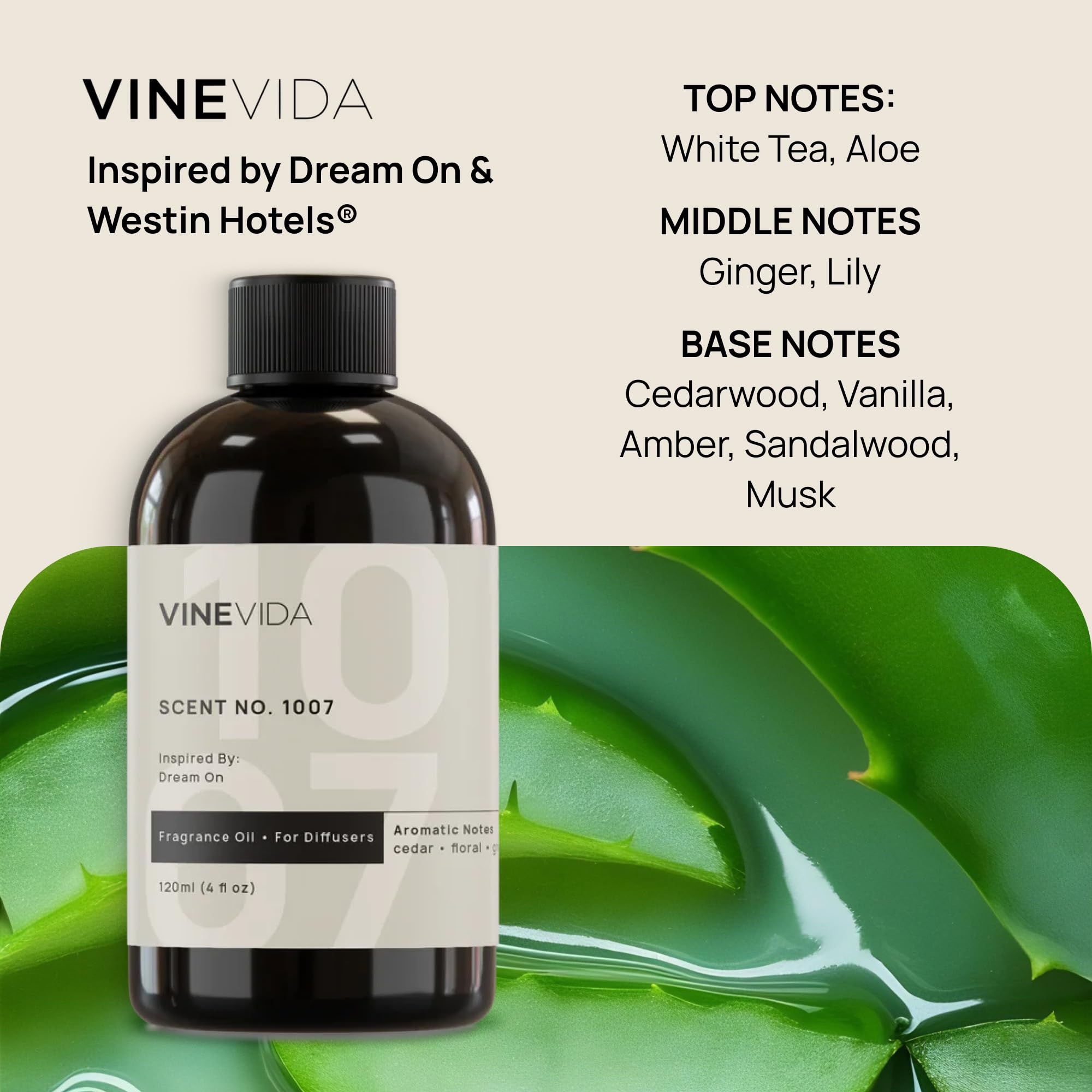 VINEVIDA No.1007 diffuser oil pour close-up showing smooth diffusion potential