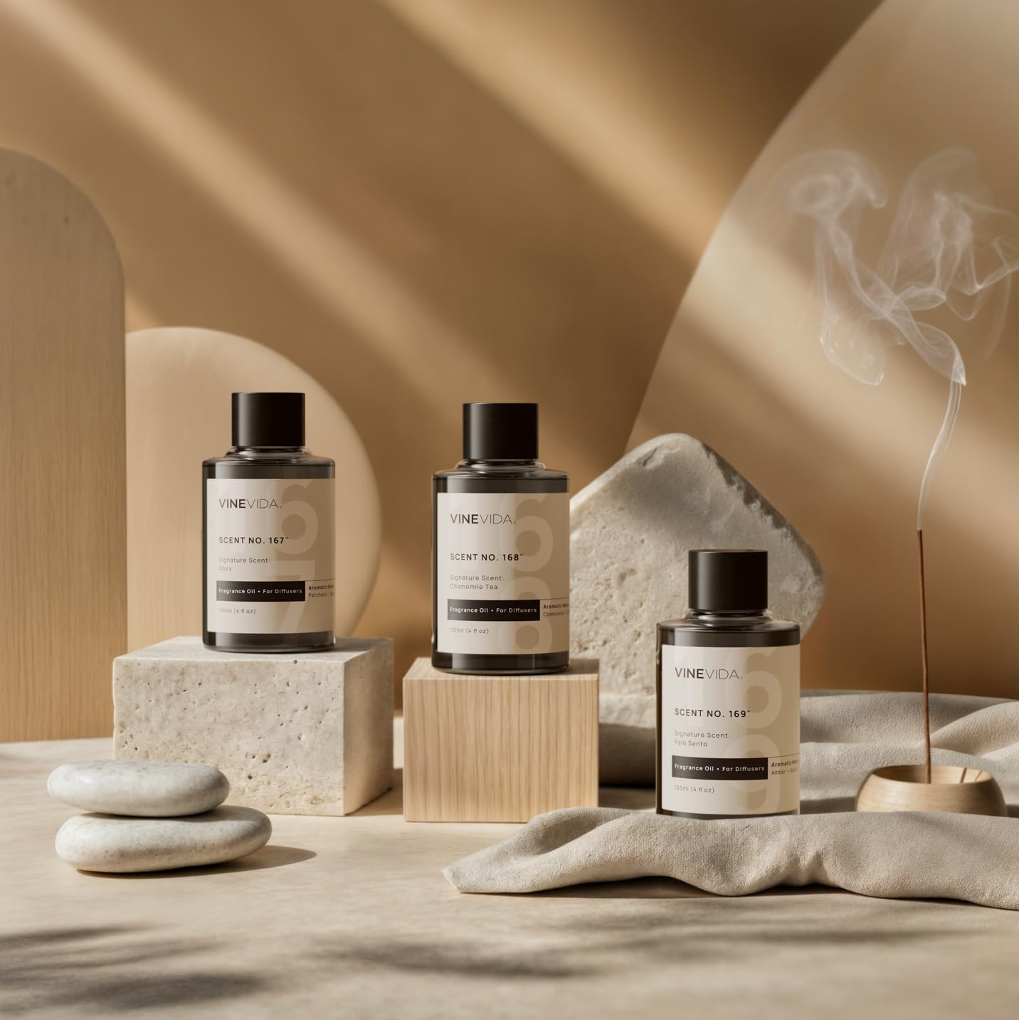 VINEVIDA Scent No.1012 diffuser oil portrait ready for showroom display