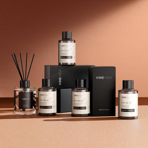 VINEVIDA Scent No.1012 bottle on diffuser tray signals refined room scent