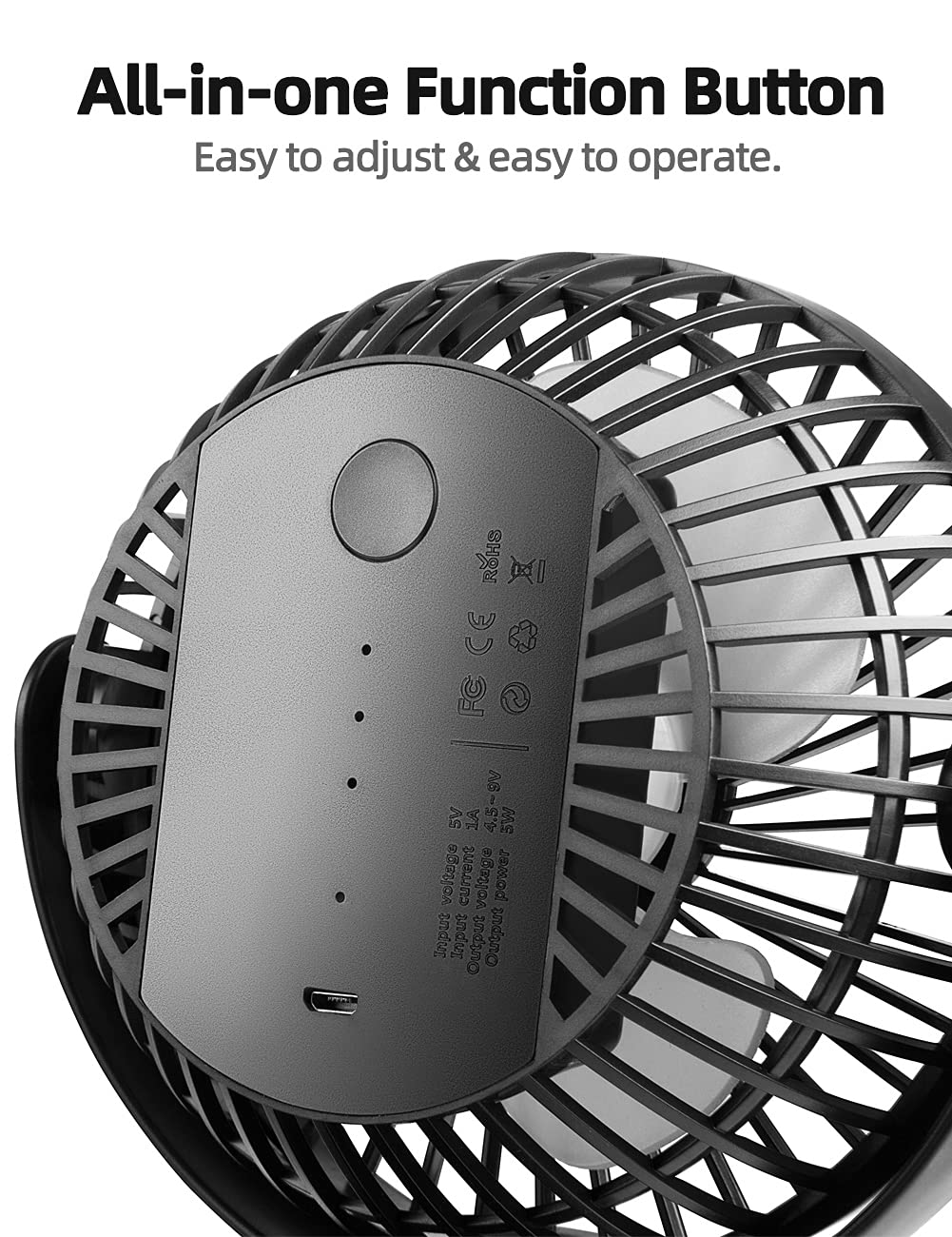 Viniper clip-on fan operates quietly for focus and study.