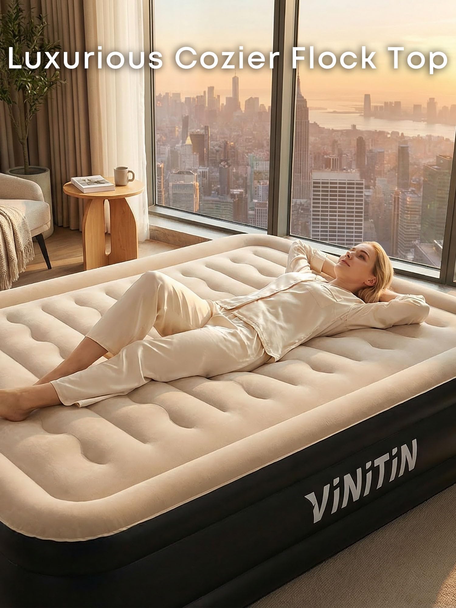 Vinitin wave-beam support adapts to your body for better alignment.