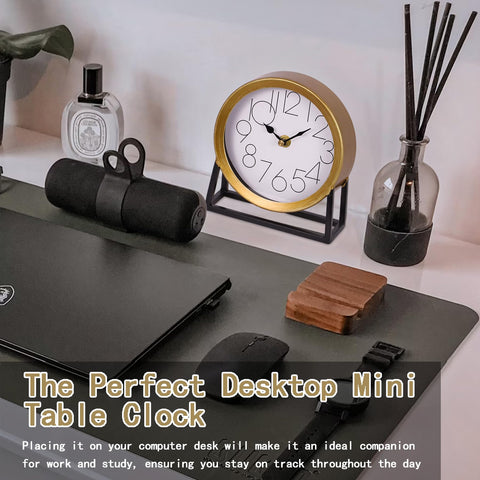 VinSees compact dimensions fit desks, shelves, or mantels.