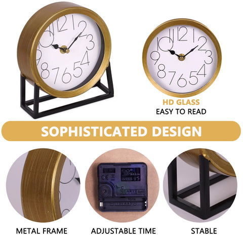 VinSees silent non-ticking movement keeps your workspace focused.