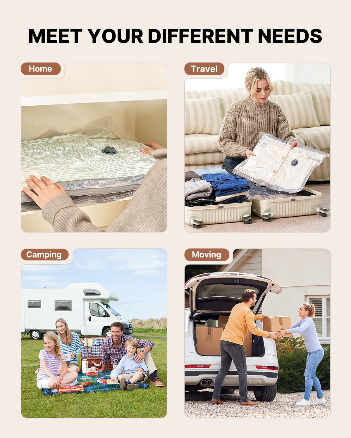 VINTAR luggage storage organization keeps items neatly arranged during travel.