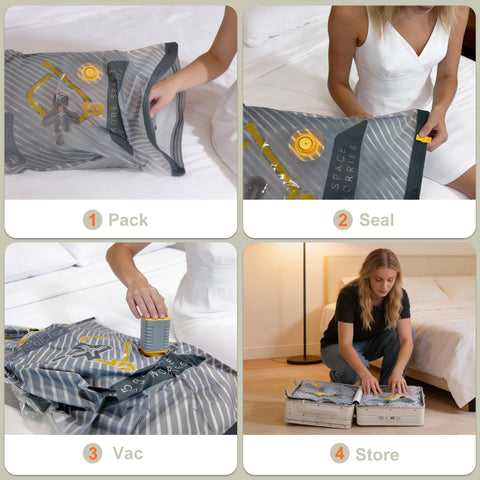 Viokei palm-sized pump and drawstring pouch ensure portability.