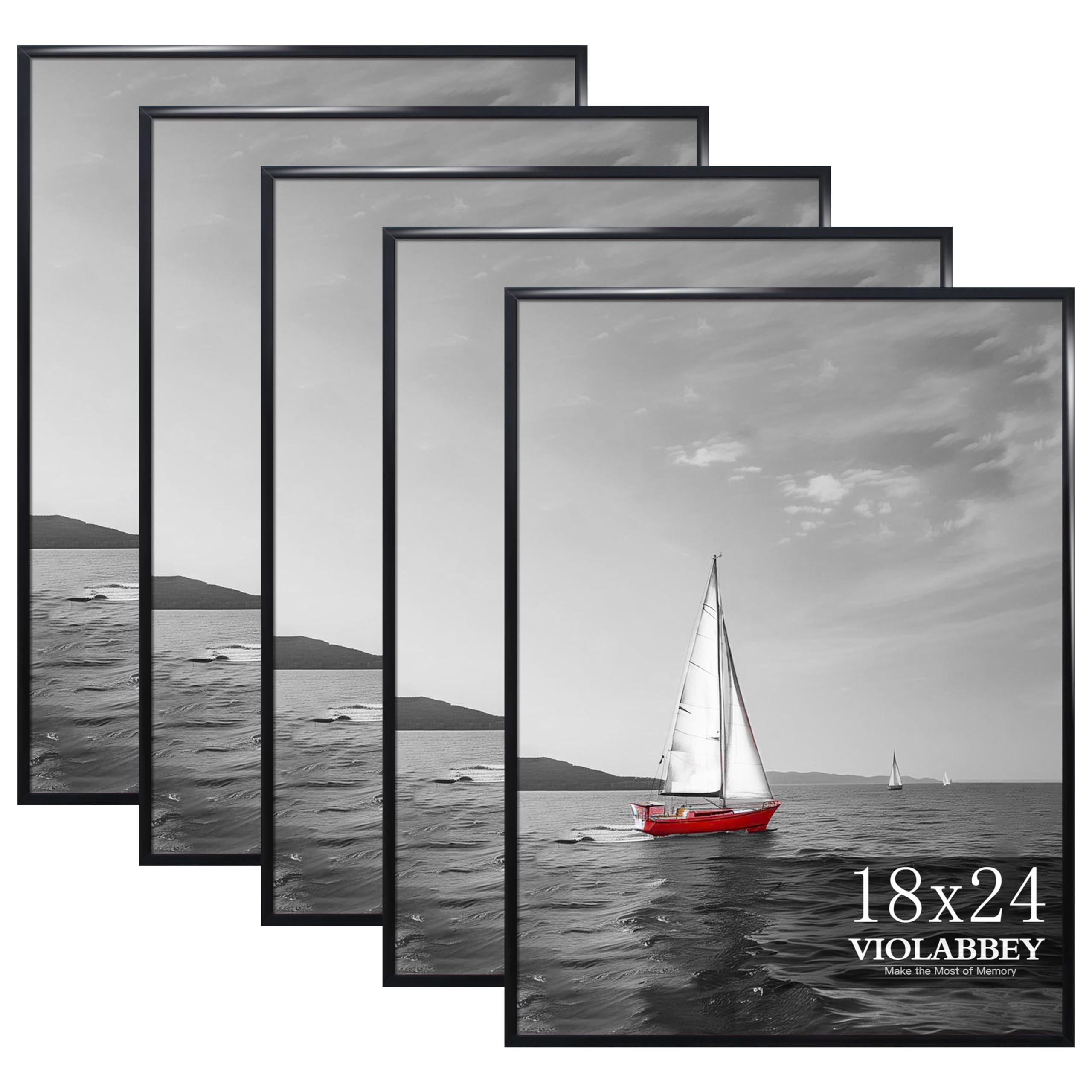 VIOLABBEY 18x24 frame set 5 front view for vertical wall display