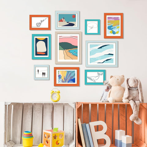 VIOLABBEY 5x7 wall-hung frame offers portrait or landscape display.