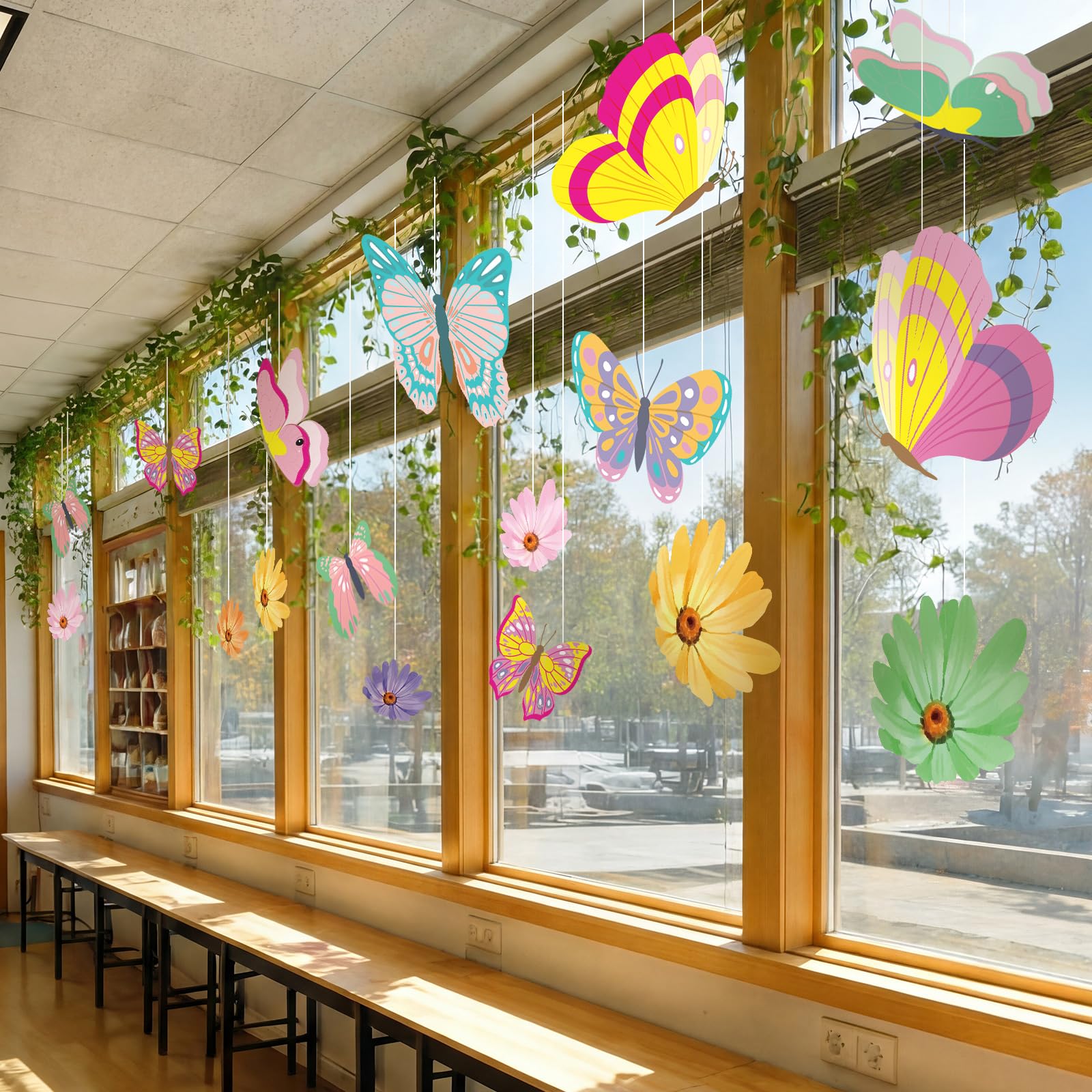 VioraWhite green radish garland adds playful greenery to spaces