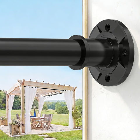 VIOREMOS tension curtain rod adjustable 31-112 inches for versatile spaces.