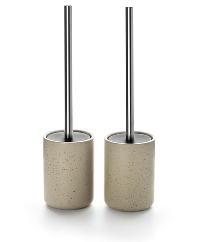 Viosuniu ceramic toilet brush holder shows durable glaze for a stylish bathroom.