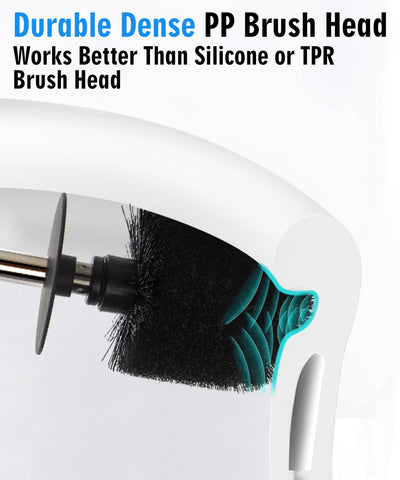 Viosuniu non-scratch cleaning action guards toilet surfaces.
