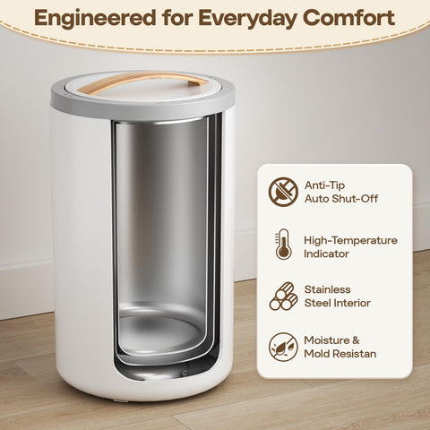 VIPBATH dual heat panel demonstrates adjustable heat and timer convenience