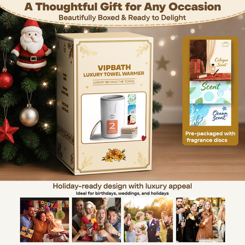 VIPBATH fragrance discs included provide a refreshing aroma during use