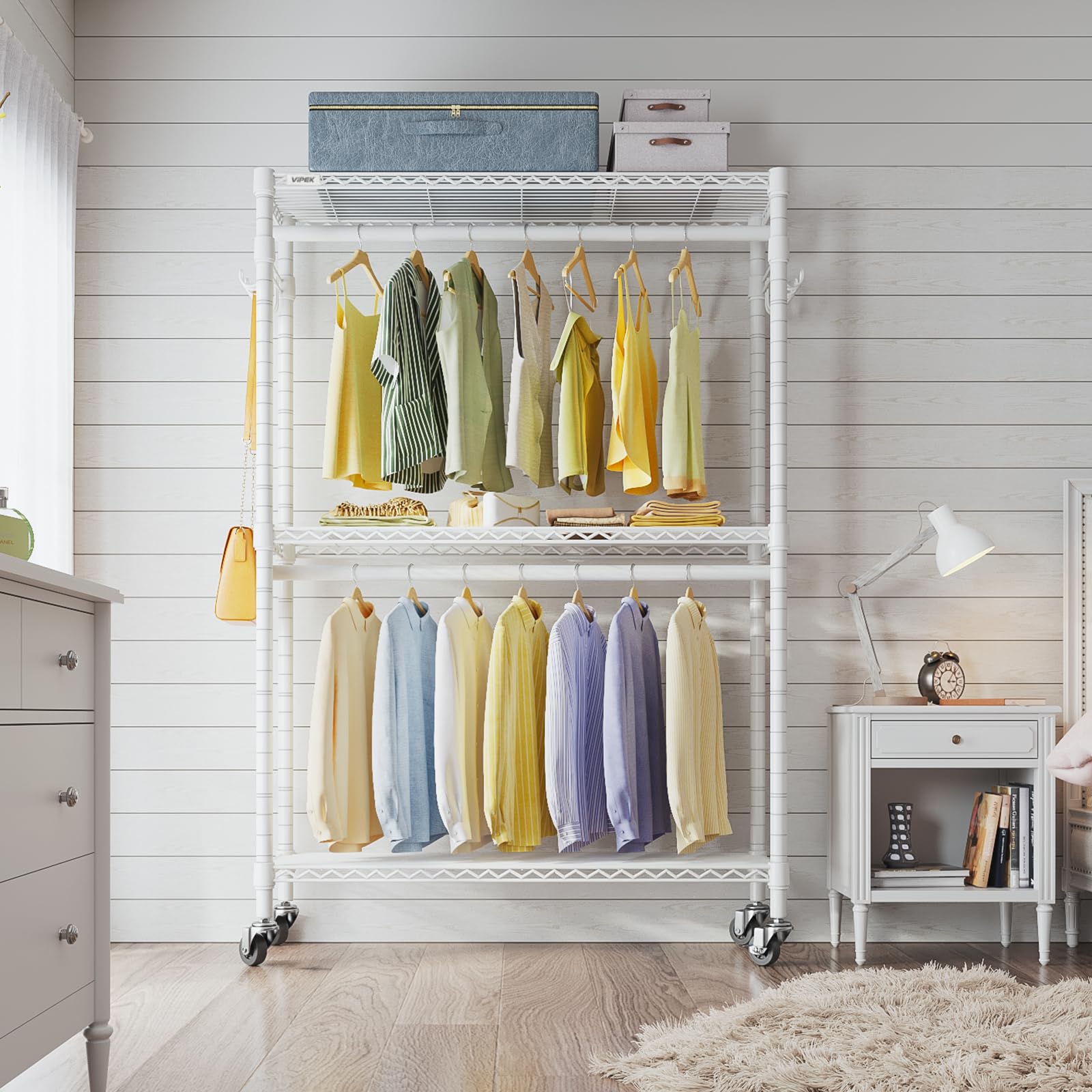 VIPEK R2 Plus high capacity design supports heavy wardrobe items