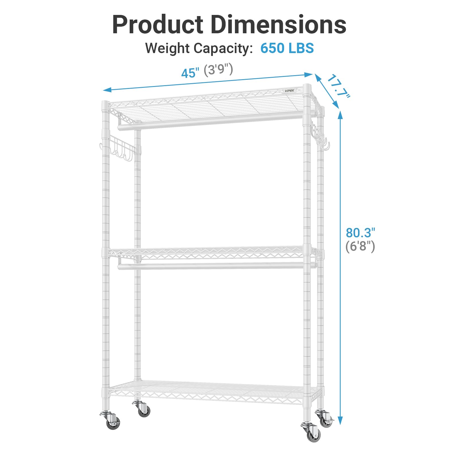 VIPEK R2 Plus powder-coated iron frame resists moisture