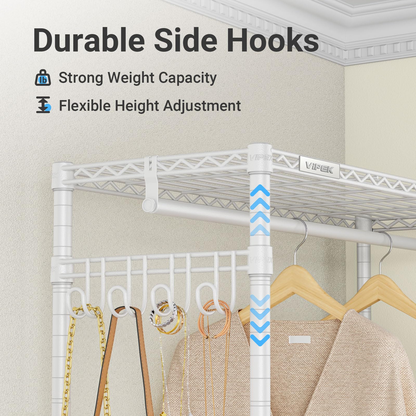 VIPEK R2 Plus side hooks add extra storage options