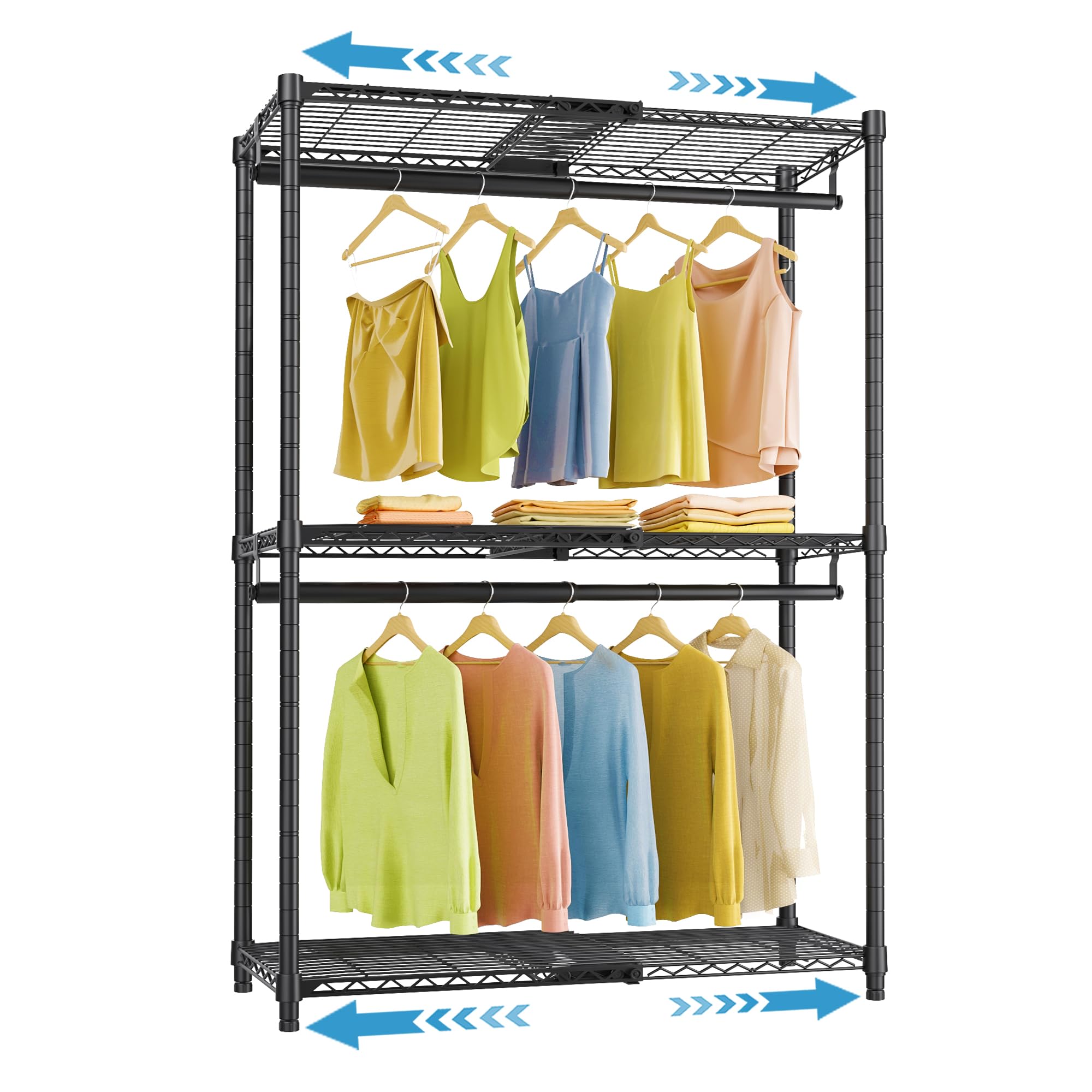 VIPEK X1 expandable closet shelves deliver compact storage for tight spaces.