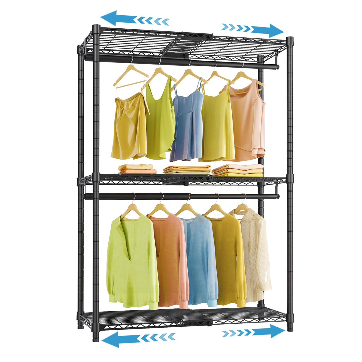 VIPEK X1 expandable closet shelves deliver compact storage for tight spaces.
