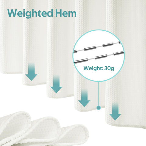 Vipfree 30-gram weighted hem prevents curtain from floating and improves drape