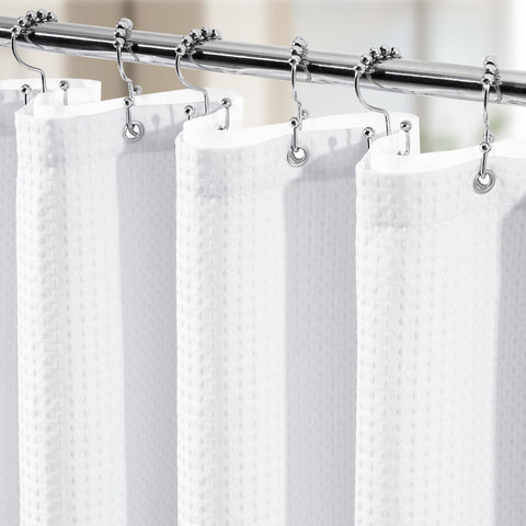 Vipfree 3in1 shower curtain set, all-in-one bath solution for quick setup.