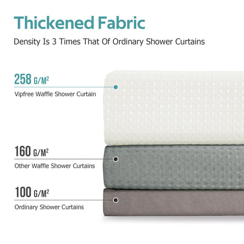 Vipfree waffle pattern fabric texture adds luxury to bathroom decor