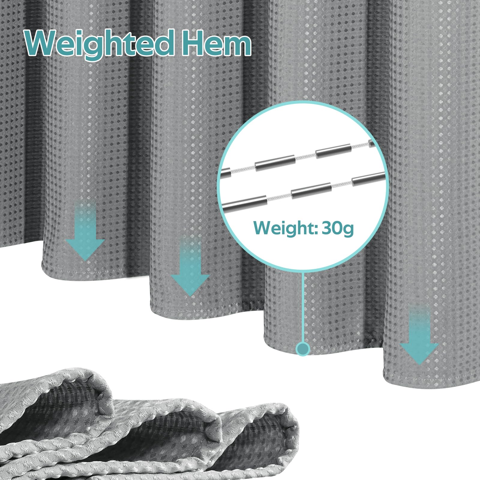 Vipfree weighted hem adds stability and privacy