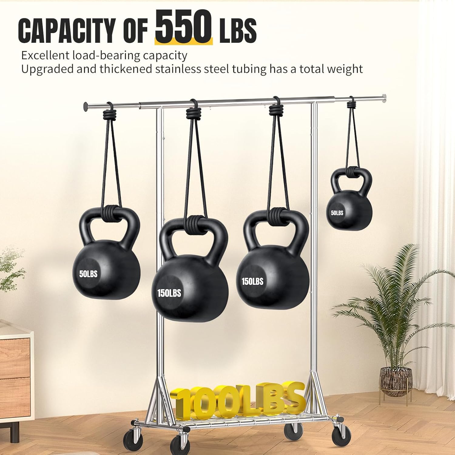VIPLEEO stainless steel frame resists water and scratches