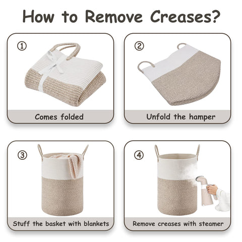VIPOSCO foldable rope hamper ships compact and reshapes easily