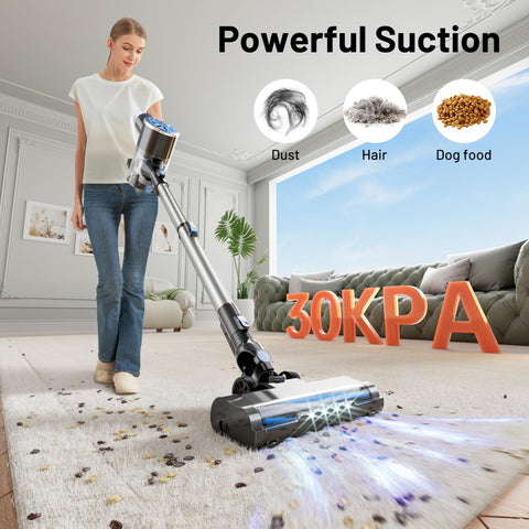 VIPSUN vacuum battery indicator helps plan cleaning sessions