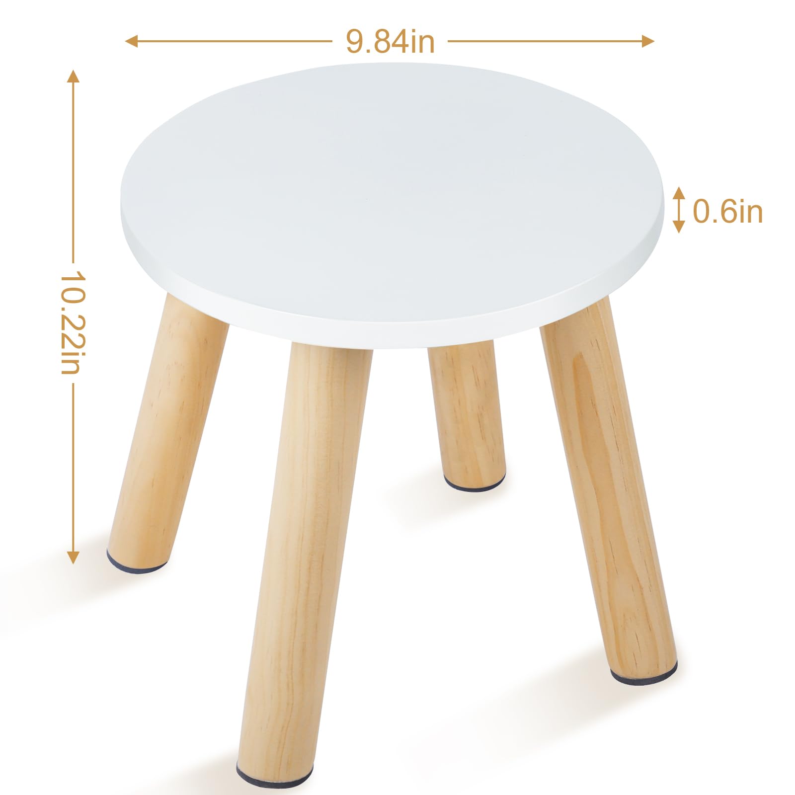 VISCOO wooden step stool for sensory-table compatibility easy reach during play