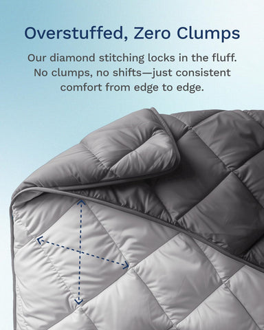 ViscoSoft duvet loops simplify attaching a duvet cover securely.