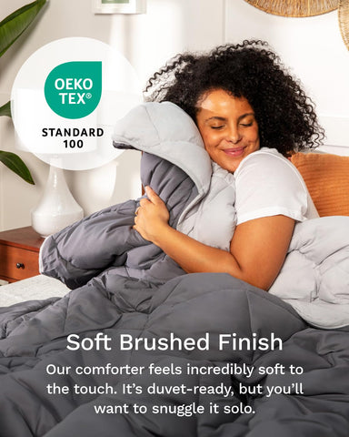 ViscoSoft lightweight warmth for comfortable nights without overheating.