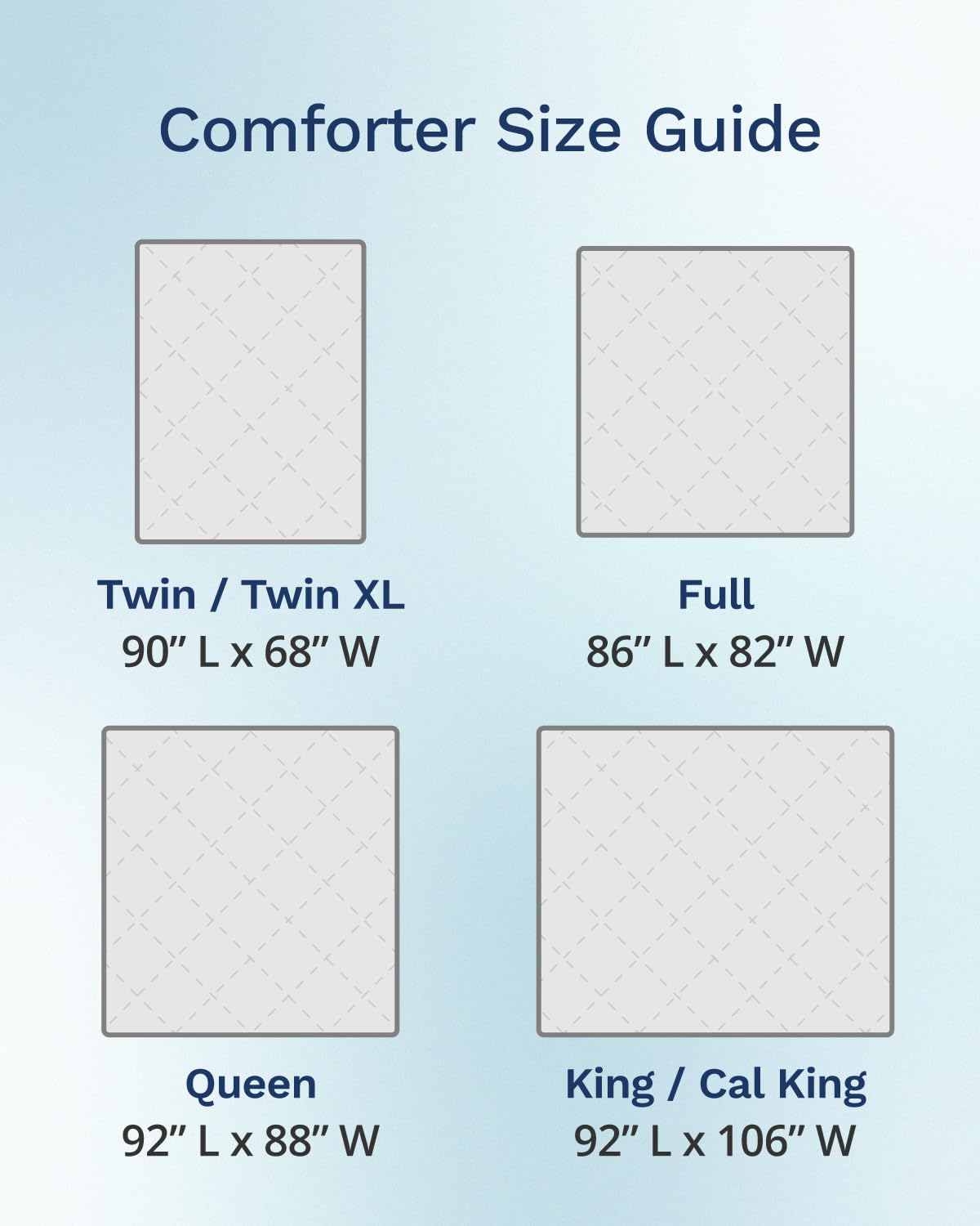ViscoSoft Twin XL comforter dorm-guest-bed use for everyday comfort