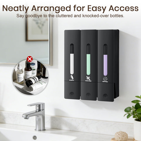 ViserVita black finish adds a modern touch to any bathroom.